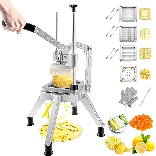VEVOR VEVOR Commercial French Fry Cutter, 4 Blades