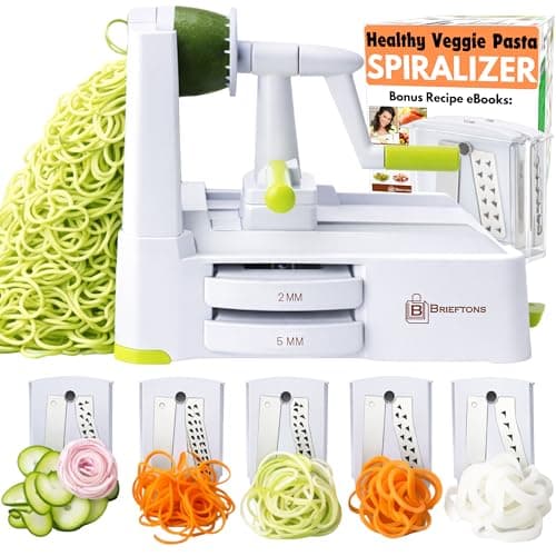 Brieftons Brieftons 5-Blade Vegetable Spiralizer